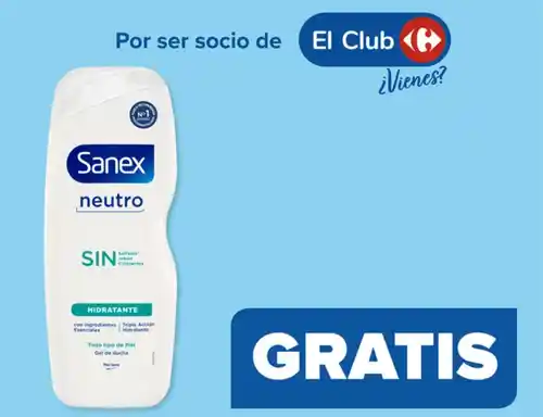 Sanex gratis en Carrefour (por compras) 26 y 27/9