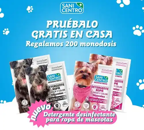 Sanicentro regala 200 monodosis de detergente para mascotas (Sorteo)