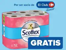 Scottex gratis en Carrefour (por compras)