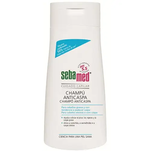 Sebamed Champú Anticaspa 400ml - Champú que elimina de forma efectiva la caspa grasa con una fórmula extra suave que reduce el picor e irritación