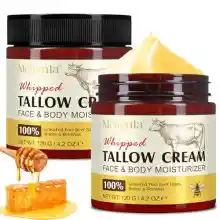 Sebo de Res para la Piel, para el Rostro, Humectante. 100% Sebo de Res Alimentado con Pasto