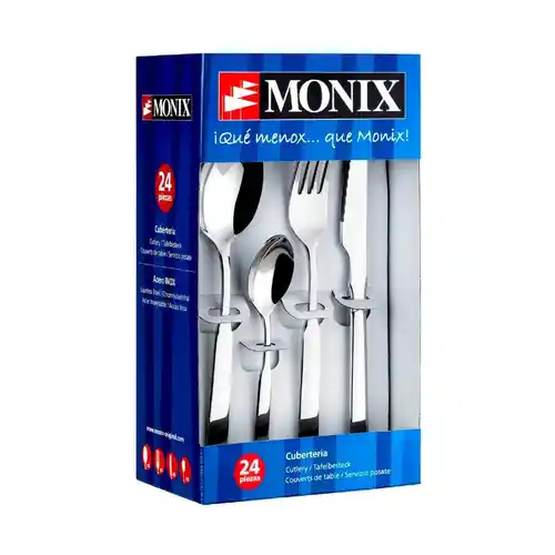 Set de cubertería Monix Europa de 24 piezas.