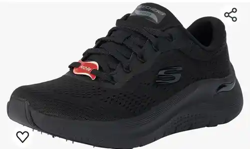 Skechers Arch Fit 2.0 Big League, Tenis Bajos Mujer, Borde de Malla Negra plomizo, 36.5 EU
