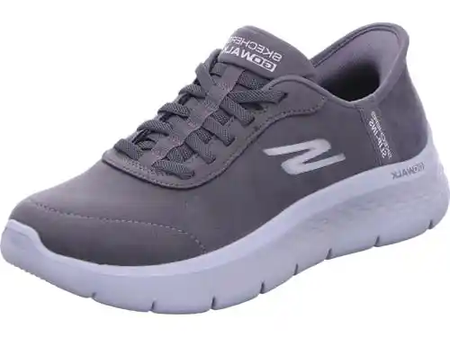 Skechers Go Walk Flex, Zapatillas Mujer, Gris Oscuro, 40 EU