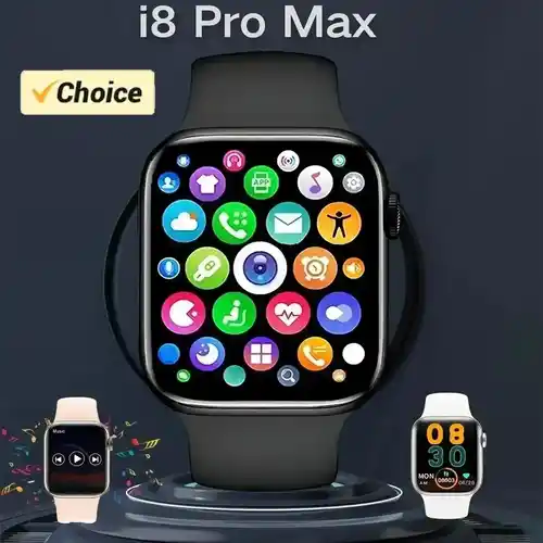 Reloj inteligente I8 Pro Max para hombre y mujer, pulsera con respuesta a llamadas, rastreador de actividad deportiva