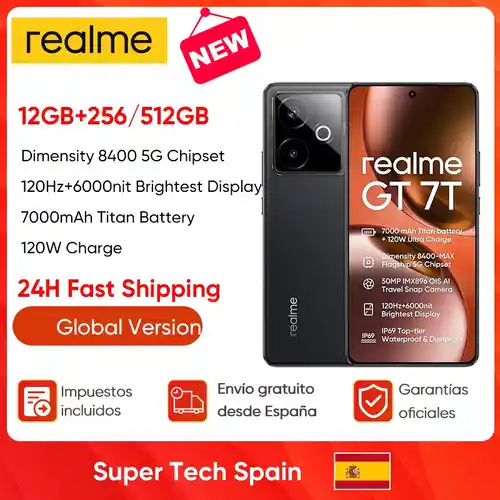 Smartphone 5G Realme GT 7T 12GB/256GB