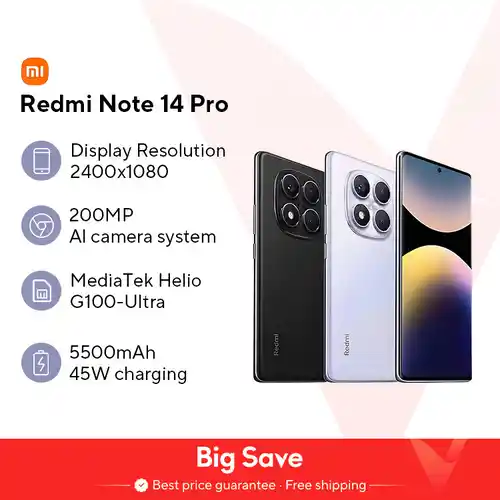 Smartphone Redmi Note 14 Pro 8GB/256GB.