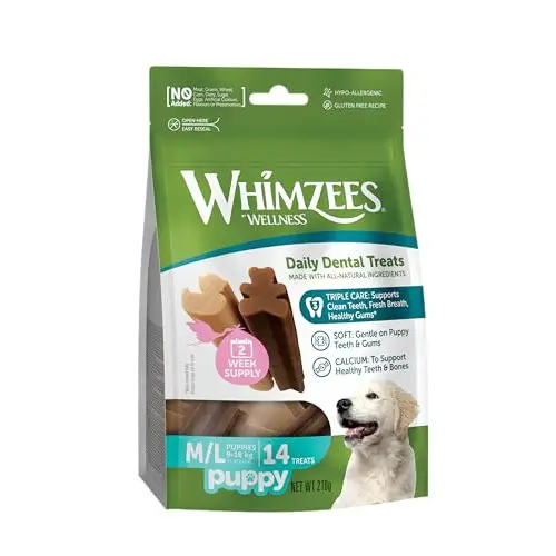 Snacks dentales para cachorros Whimzees 14x
