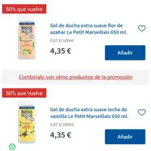 Solo mañana: gel le petit marseillais a 0,22€/u comprando 3 (con Carrefour y Gelt)