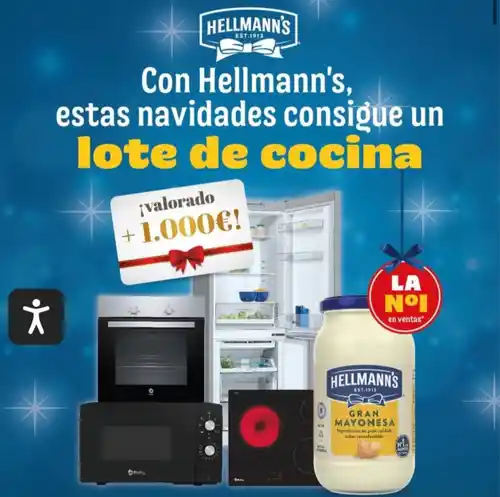 Sorteo Hellmann's: Gana un lote de electrodomésticos valorado en +1.000€ (compra mínima 2 productos)