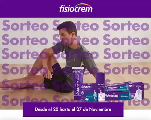 Sorteo pack de productos esenciales de Fisiocrem