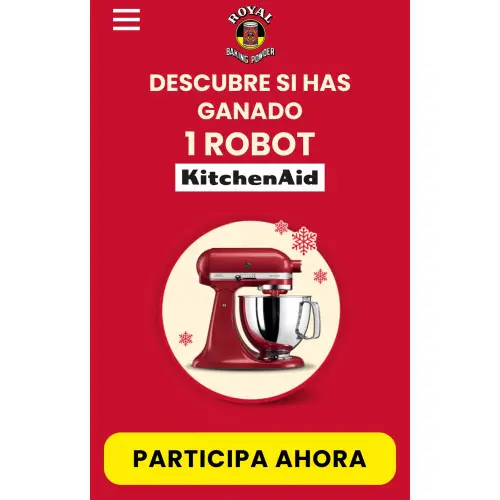 Sorteo ROYAL robot de cocina (Sorteo por compra)