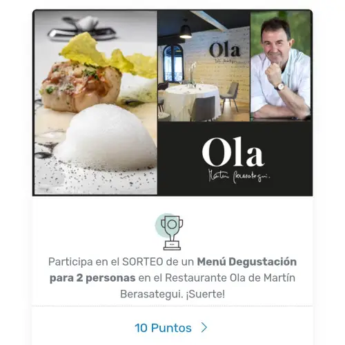 Sorteo un menú degustación en restaurante Ola de Martín Berasategui (Miembros TravelClub)