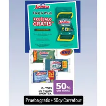 Spontex gratis y ganando dinero (Carrefour)