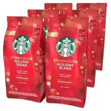 STARBUCKS Holiday Blend, Tueste Medio, Café en Grano 190g (6 Bolsa)