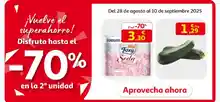 Sueprahorro -70% en segunda unidad / Alcampo
