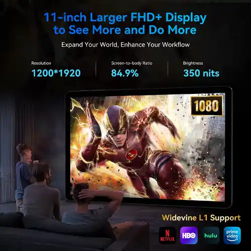 Tablet Android 11 TABWEE T90 24GB RAM + 128GB con accesorios