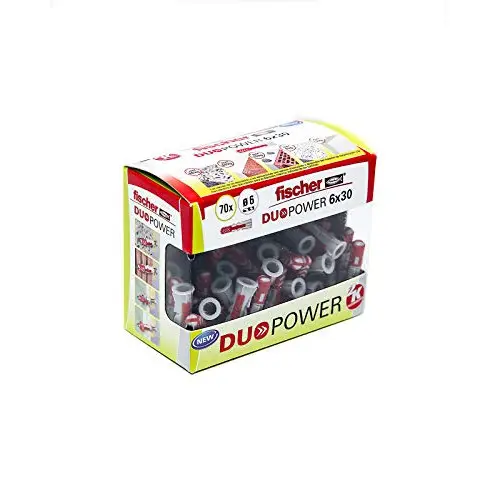 Tacos Fischer DuoPower 70 unidades 6x30mm.