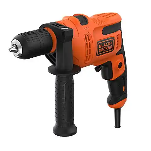 Taladro Percutor BLACK+DECKER BEH200 500W con empuñadura lateral