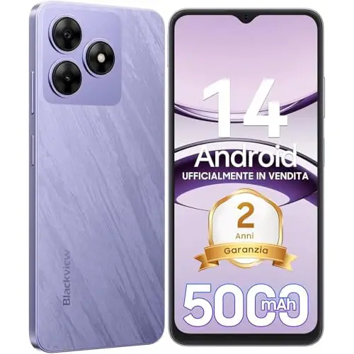 Teléfono Móvil 6GB+64GB/2TB, 6.56" HD+ IPS,Smartphone 13MP+8MP