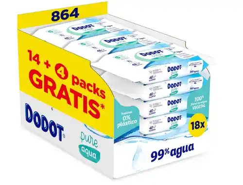 Toallitas bebé Dodot 14+4