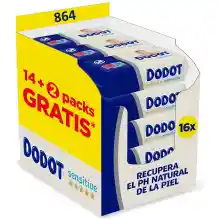 Toallitas Dodot Sensitive Pack 864 unidades