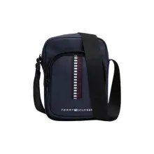 Tommy Hilfiger Bolso bandolera Hombre Mini Reporter pequeño, Azul (Space Blue), Talla Única