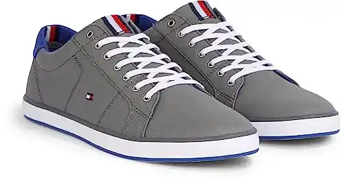 Tommy Hilfiger H2285arlow 1d, Zapatilla Vulcanizada Hombre, Gris (Steel Grey), 41 EU