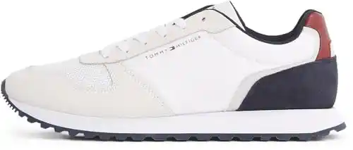 Tommy Hilfiger Runner Sneaker Hombre New Eva Mix Calzado deportivo, Blanco (White), 42