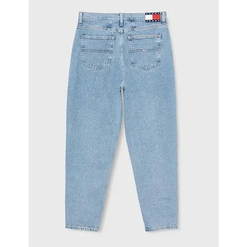 Tommy Jeans Mom Jean Ajustado, Mezclilla (Denim Light), 24W / 32L para Mujer