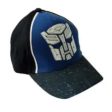 Transformers - Gorra con visera para niños con logotipo de Transformers, Negro , 52