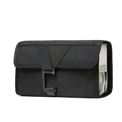 TRAVEL DUDE Neceser plegable para hombre y mujer, bolsa de aseo para colgar, bolsa de aseo plana y neceser de cosméticos, bolsa de ducha pequeña, bolsa de ducha de camping con bolsa de 1 litro para