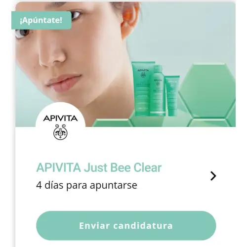 TRND Busca influencers para promocionar APIVITA Just Bee Clear (Club de probador@s)