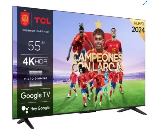 TV LED TCL 55"  4K UHD, HLG, Smart TV, HDR10, Dolby AC4, Dynamic Color