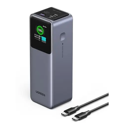 Batería Externa Carga con 2 USB C 1 Type A, Cargador Portatil Compatible con iPhone 16/15/14/13/12 Plus Pro MAX, Macbook, Galaxy S24 etc.