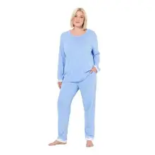 Juego de Pijama, Azul Claro, 44-46 Mujeres