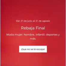 Últimas Rebajas en el Corte Ingles Moda y accesorios