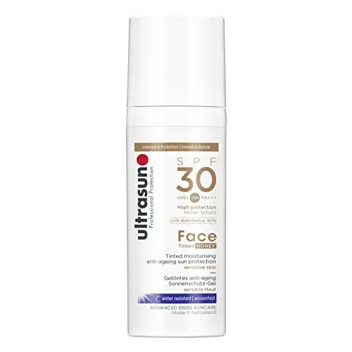 ultrasun Protección Solar Hidratante Antiedad Para La Cara (SPF 30, Honey) - 50 ml.