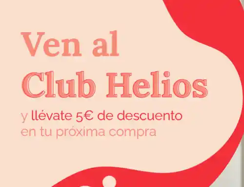 Únete al Club Helios  y llévate 5€ de descuento en una compra