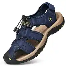 Unitysow Sandalias Hombre Verano Sandalia de Senderismo Al Aire Libre Deportivas Sandalias Casual Cuero Sandalias Ligero Sandalias de Playa, T. 41