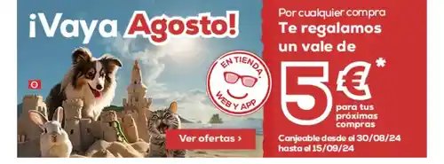 Vale de 5€ DTO por próximas compras | Kiwoko