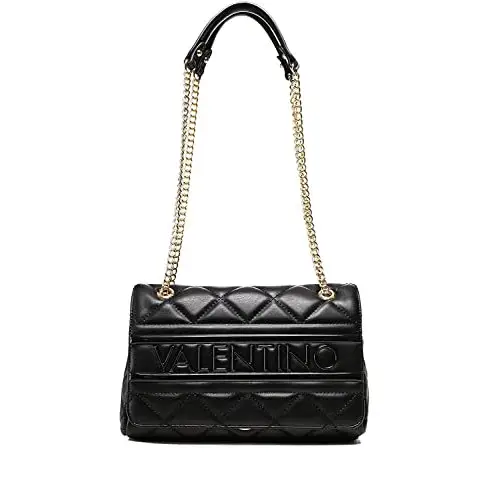 Valentino Satchel 51O-ADA ÚNICA para Mujer, Pattina, Nero, 25x15x8