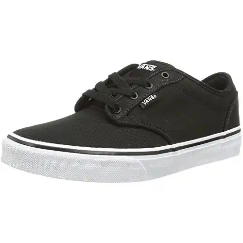 Vans Atwood, Zapatillas Unisex niños, Canvas Black White, 34 EU