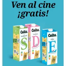 Ven al cine gratis con Leche Celta (entrada al cine por compra)