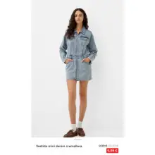 Vestido mini denim