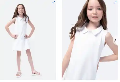 Vestido sin mangas para niña + cupón 15%