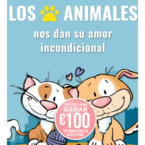 Vidas felices sortea vales de 100€ para perros o gatos