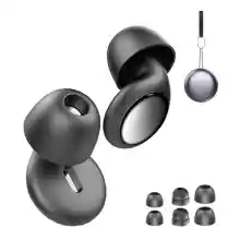 VKROBAG Tapones Oidos Ruido Dormir, Tapones Oidos Cancelacion de Ruido de Silicona 35dB, earplugs reutilizables ultra suaves que reducen el ruido, Concentración, para Dormir y viajar, Lavables Blanco