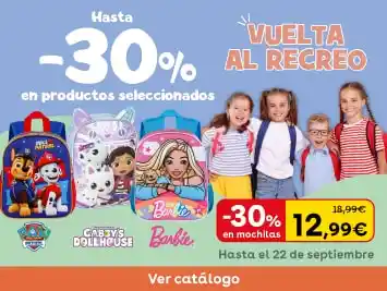 Vuelta al recreo 30% descuento Toys R Us