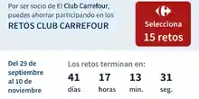 Vuelven los retos del Club Carrefour! Acumula dinero por tus compras 👇